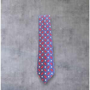 Vintage Harrods Mens Silk Neck Tie Golf Tee 56 in Made In England
